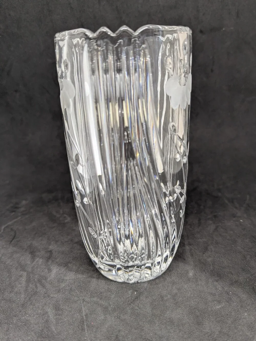 Vtg PRINCESS HOUSE # 886 LEAD CRYSTAL VASE BRAND NEW IN BOX